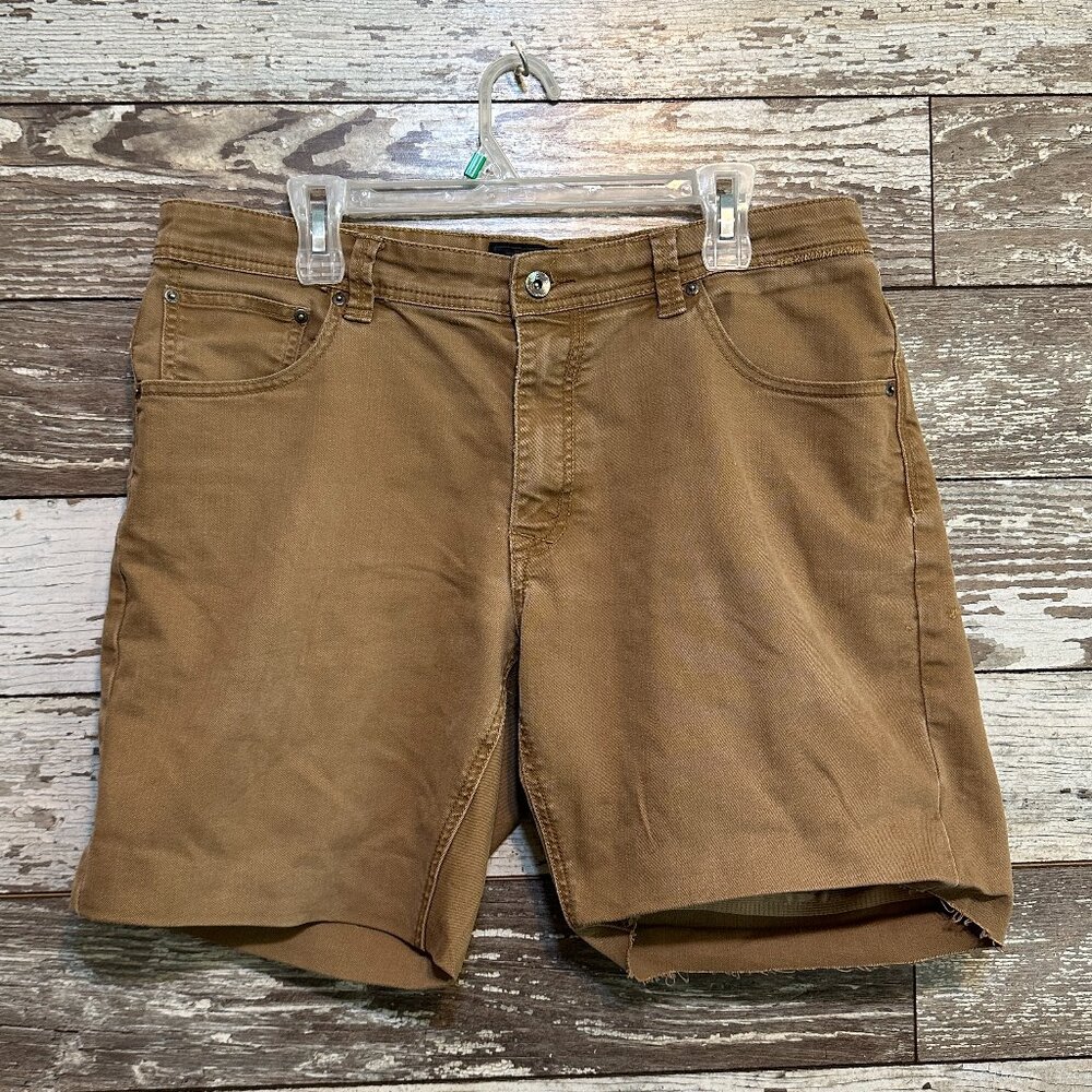 Marmot Tan Brown Men's Cutoff Outdoor Wear Jean Shorts Jorts